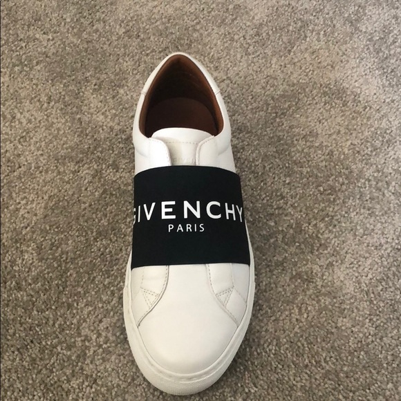 givenchy paris webbing sneakers in leather